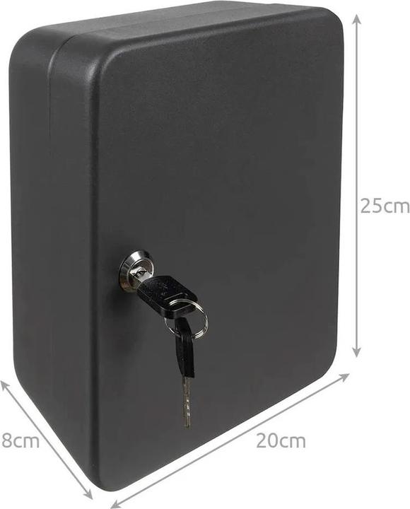 Image du produit Malatec Schlüsselschrank SCHLÜSSELKASTEN Schlüsselsafe für 48 Schlüssel mit farbigen Anhängern