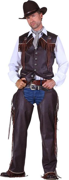 Actual product image Thetru Men's Cowboy Vest, brown (L)
