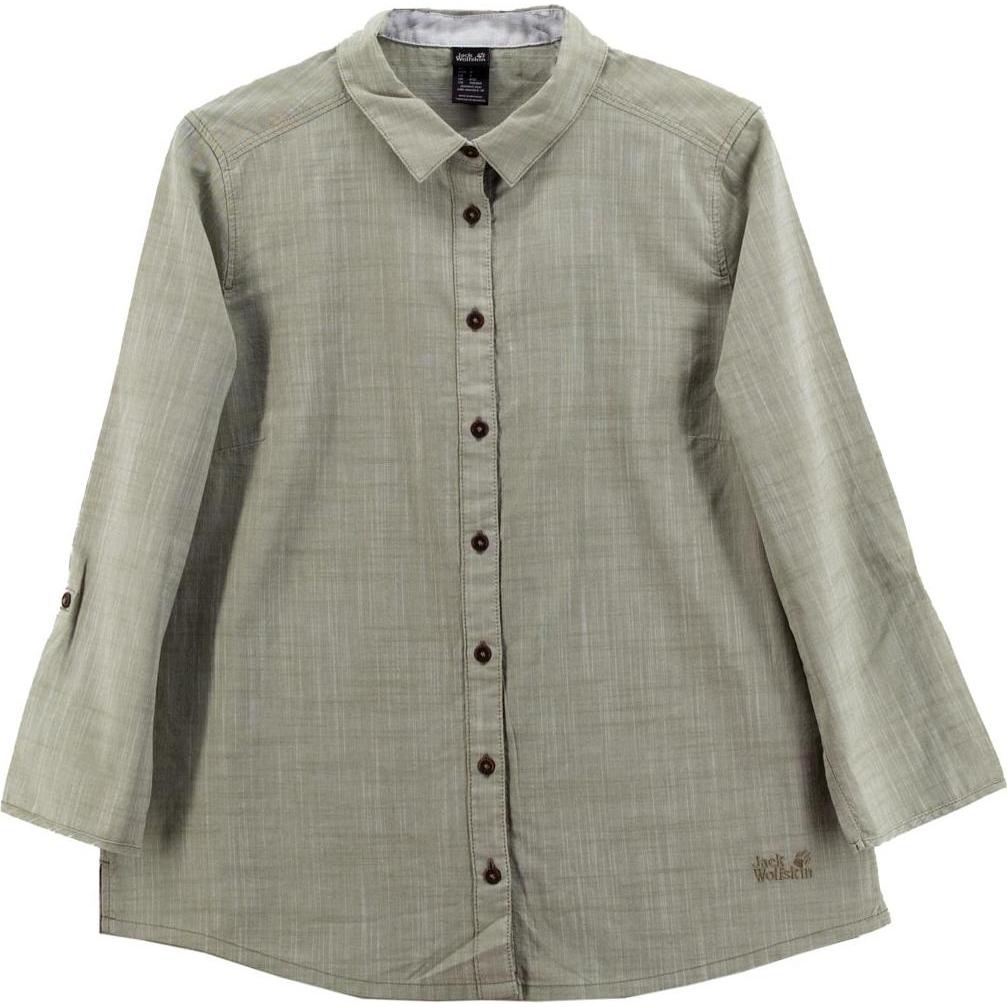 Jack Wolfskin, Damen, Hemd, Emerald Lake Shirt Bluse Wandern Hemd, Grün, (S)