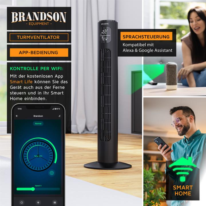 Actual product image Brandson Tower fan (52 dB)