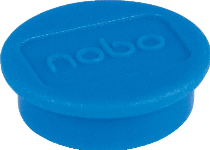 Actual product image Nobo Magnet round 13mm 1915285 blue 10 pieces (10 x)