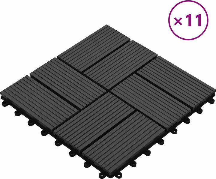 Produktbild vidaXL Terrassenfliese (11x, 30 x 30 cm)
