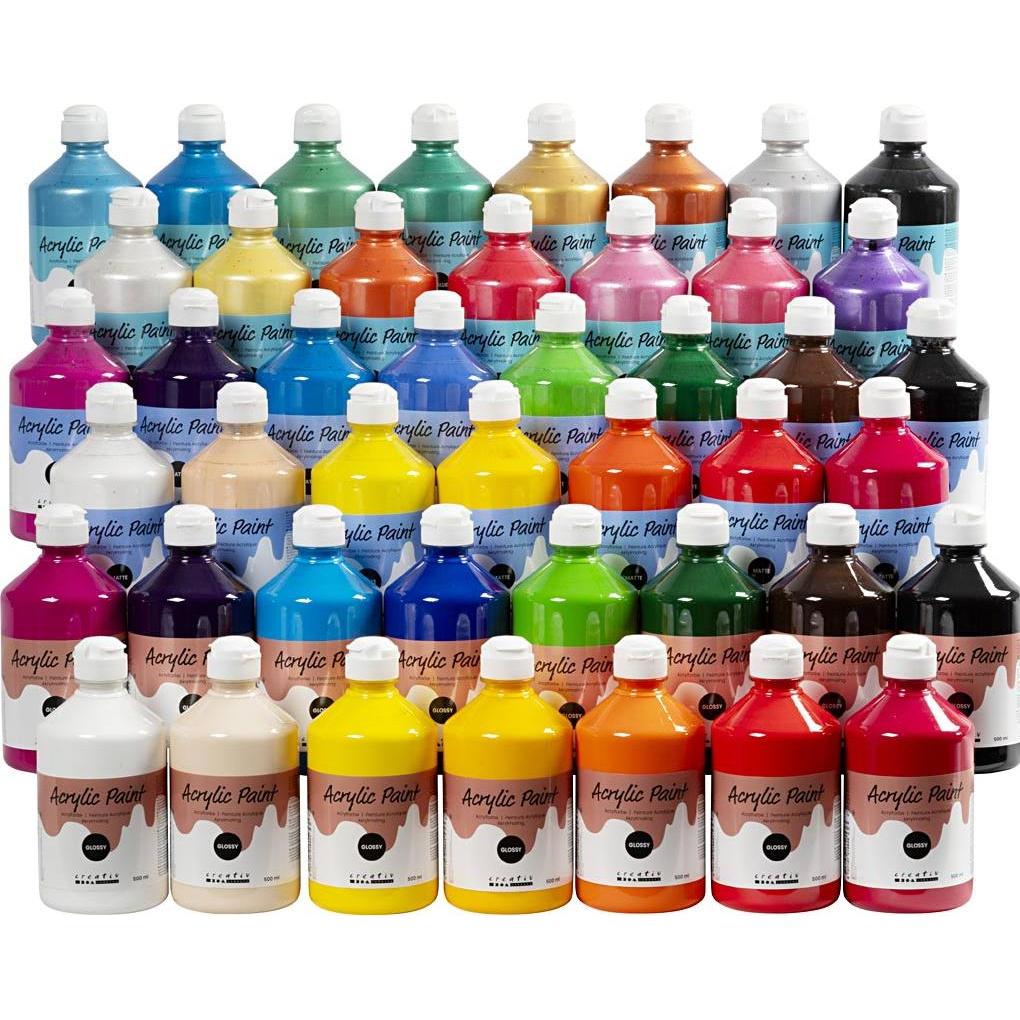 A'Color, Colore + Vernice per fai da te, A-Color Acrylic Paint (500 ml)