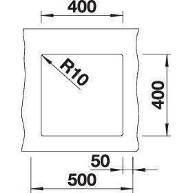 Thumbnail - Blanco, Spülbecken, SUBLINE 400-U (Unterbauspüle, 43 cm, 46 cm)