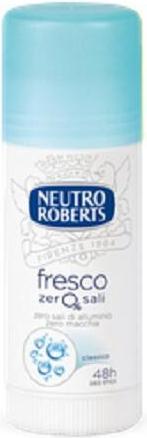 Immagine prodotto Neutro Roberts Deodorante Stick Fresco Zero Sali di Alluminio Senza Macchie con Puro Olio di Glicerina Deodorante (Stick, 40 ml)