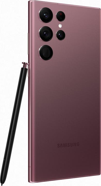 Actual product image Samsung Galaxy S22 Ultra (Snapdragon) (512 GB, Burgundy, 6.80", Dual SIM, 5G)