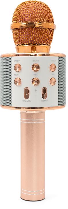 Actual product image Esmée Karaoke microphone with Bluetooth, AUX & speaker - rose gold (iOS/Android)
