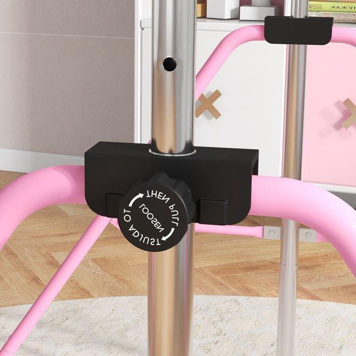 Immagine prodotto Swisshandel24 Kinder Gymnastik Turnreck 5-stufige höhenverstellbar Reckstange Stahl Rosa