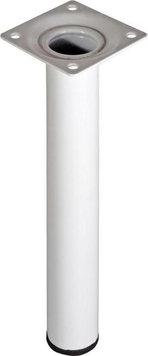 Möbelfuss weiss 30 mm Höhe 500 mm Anschraubplatte