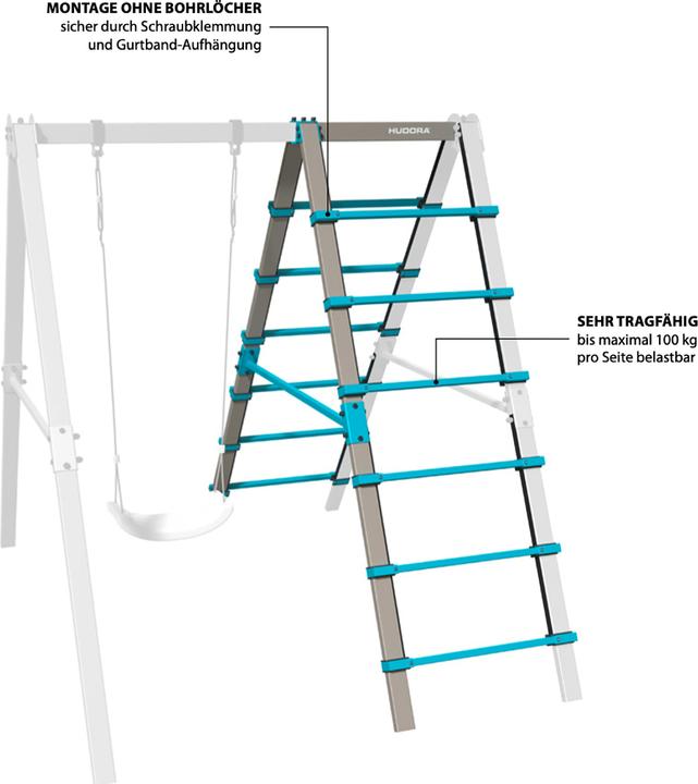 Image du produit Hudora Balançoire Vario Module complémentaire Échelle