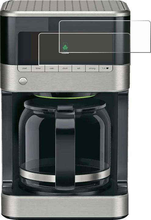 Produktbild ScreenLeaf Schutzfolie für Braun PurAroma 7 nachhaltiger Displayschutz Display Schutz Folie Klar Transparent