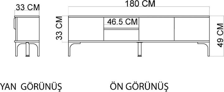 Produktbild Homitis Tarz (180 x 33 x 49 cm)