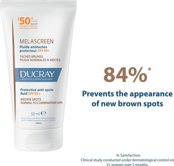Image du produit Ducray Melascreen Fluide antitachestecteur (50 ml, Fluide visage, SPF 50+)