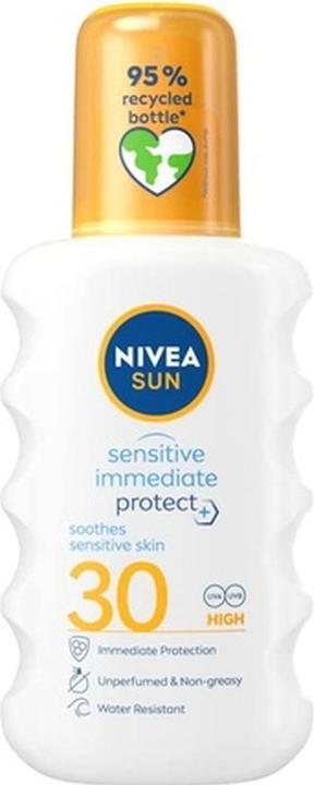 Immagine prodotto NIVEA Spray solare Ultra Sensitive SPF 30 - 200ml (Spray solare, SPF 30, 200 ml)