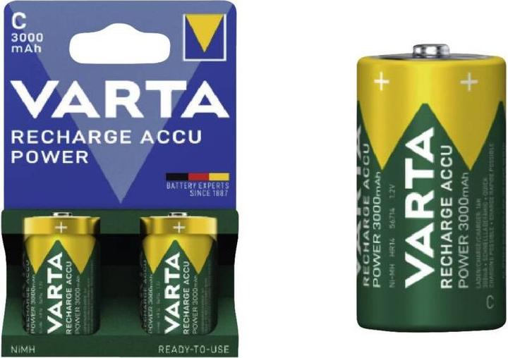 Actual product image Varta Recharge Accu Power (2 pcs., C / Baby / LR14 / R14, 3000 mAh)