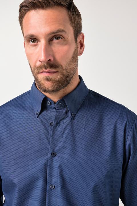 Produktbild JP1880 Hemd, Langarm, Minimal-Print, Buttondown-Kragen, Modern Fit (7XL)