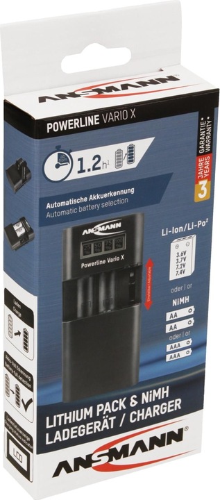 Actual product image Ansmann Powerline Vario X (1 pcs., AA, AAA, Chargers without battery)