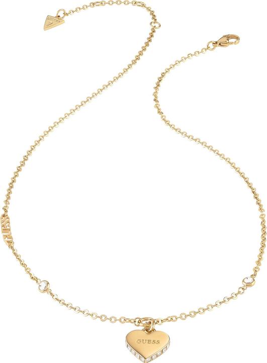 Guess Falling In Love Romantic Gold Plated Necklace JUBN02230JWYGT/U (Stainless steel IP gold, 40.5 cm)