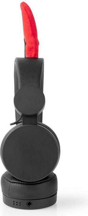 Produktbild Nedis On-Ear-Kopfhörer mit Kabel On-Ear-Kopfhörer mit Kabel 3.5 mm Seillänge: 1.20 m 85 dB Red/Schwa (Keine Geräuschunterdrückung, Kabelgebunden)