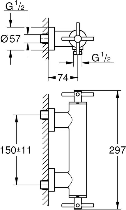 Produktbild Grohe Atrio Brausebatterie