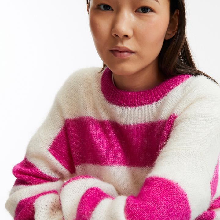 Actual product image La Redoute Collections Grobstrickpullover mit rundem Ausschnitt (S)