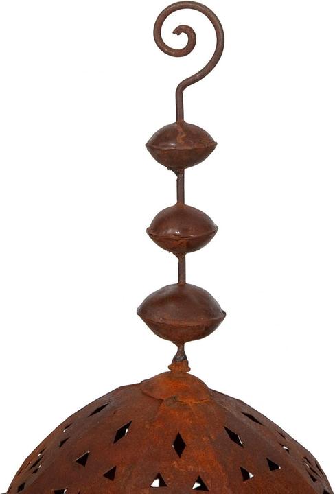Actual product image Large Outdoor Pierced Ground Lantern with Decorative Candlelight Effect