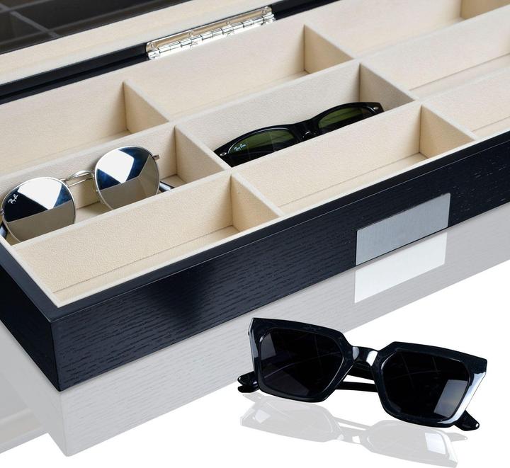 Produktbild Heisse & Söhne Sonnenbrillenbox Monteray 9 - Schwarz