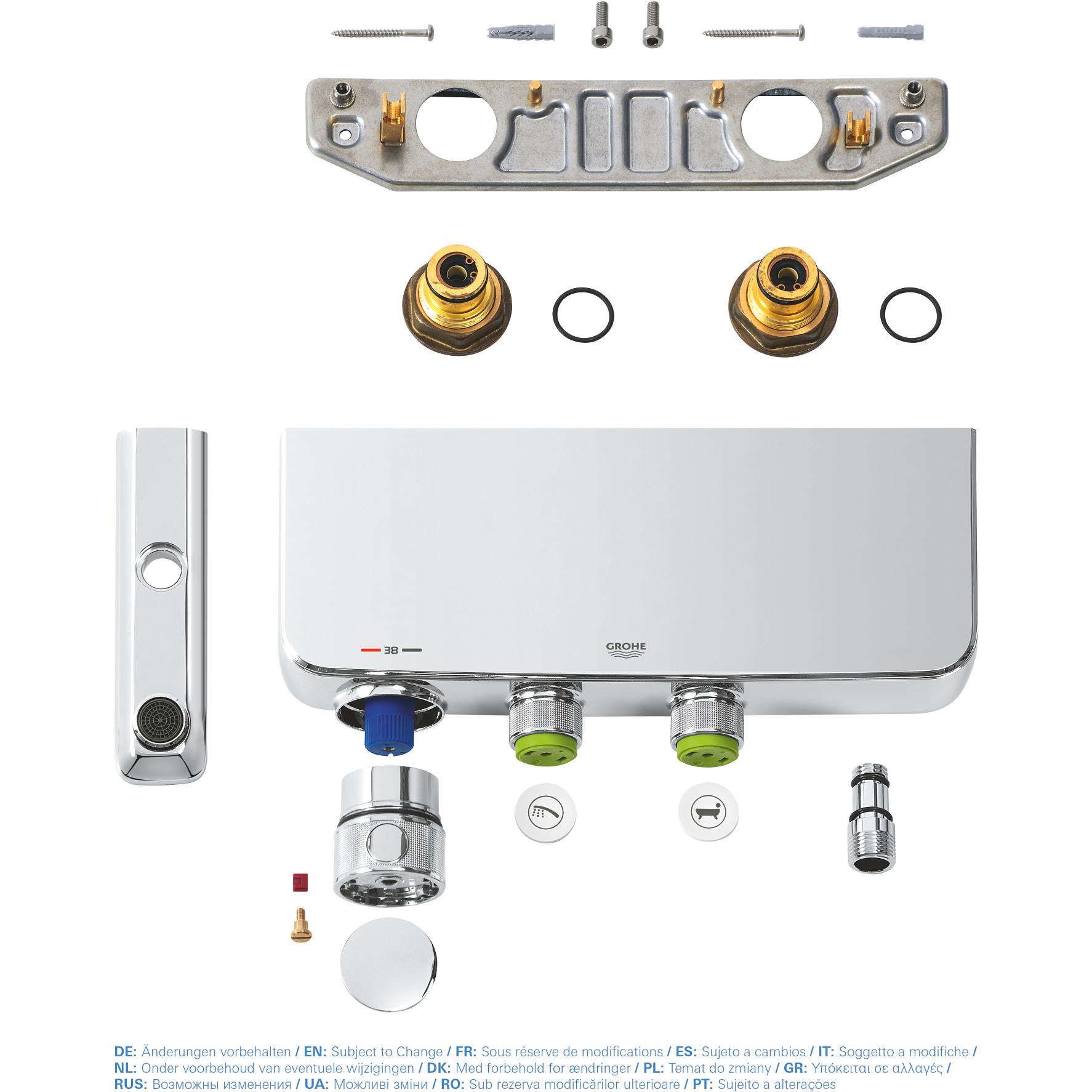 Thumbnail - Grohe, Badarmatur, Grohtherm SmartControl Thermostat-Wannenbatterie