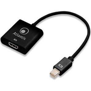 Atlantis Nero Land A04-Minidp Hdmi Cavo E Adattatore Video 0,2 M Mini Displayport Hdmi Tipo A (Standard) (Hdmi, Mini Dp, 20 Cm), Adattatore Dati + Video,
