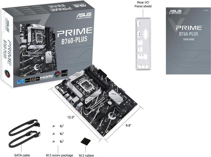 Image du produit ASUS Prime B760-PLUS (LGA 1700, Intel B760, ATX)