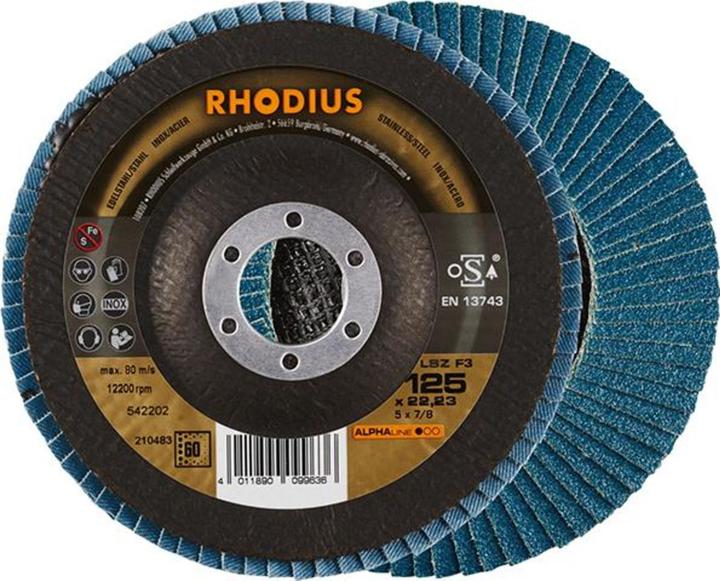 Produktbild Rhodius LSZ F3 Fächerscheibe 125 x 22.23 - P60 (60)