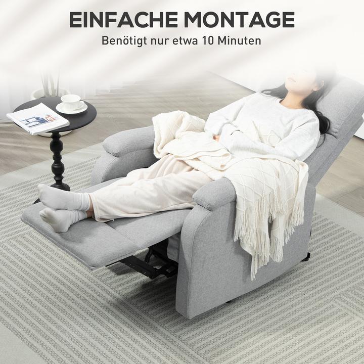 Actual product image Homcom Relaxsessel Polyester Grau