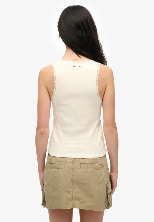 Immagine prodotto Superdry Vintage Tanktop mit Spitzenbesatz (XS)