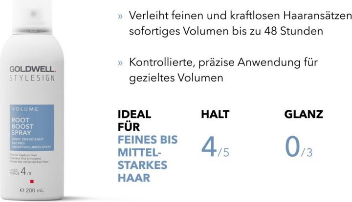 Nutritional values and ingredients Goldwell StyleSign Volume Root Boost Spray - 75ml (75 ml)