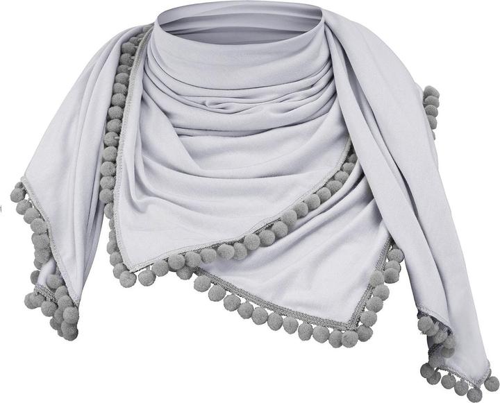 Immagine prodotto Maylily Bambus Halstuch mit PomPom Grau