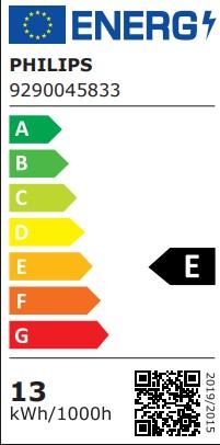 Energie-Label Philips Lampe 100 W A60 E27 (E27, 1521 lm, 1x)