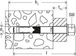 Actual product image Fischer High-performance anchor FH II 12/25 H (50 pcs.)
