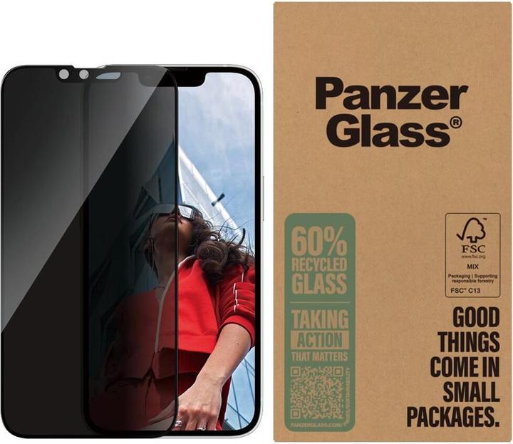 Produktbild PanzerGlass ® Privacy Displayschutz iPhone SE (2025) | 14 | 13 | 13 Pro | Ultra-Wide Fit (1 Stück, Apple iPhone 14, Apple iPhone 13 Pro, Apple iPhone 13, Apple iPhone 16e)