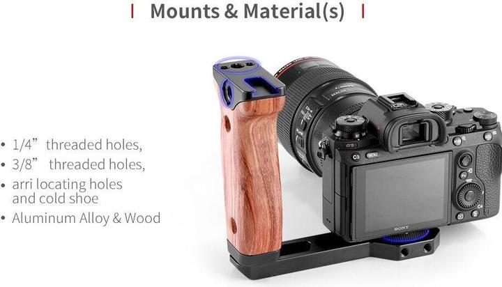 Image du produit SmallRig RoninS à poignée de bois (Poignée Gimbal)