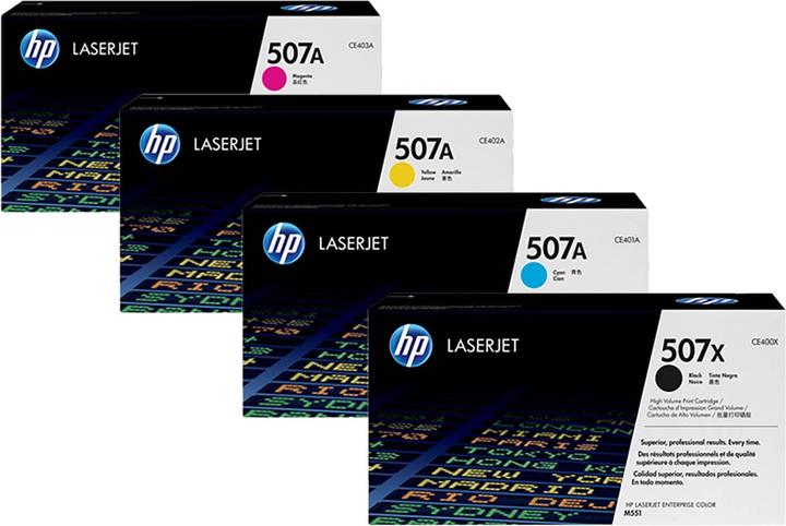 Produktbild HP Original CE400X / 507X SET Set mit allen vier Farben (BK, C, M, Y)