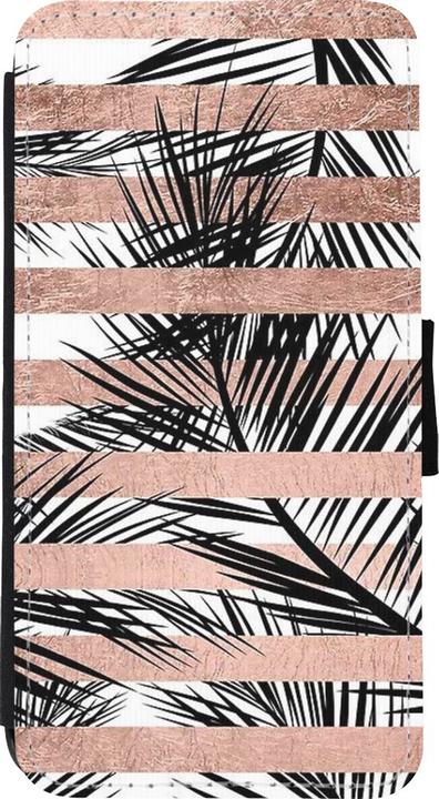 Image du produit PhoneLook Coque Wallet noir Palm trees gold stripes (Apple iPhone XS Max)