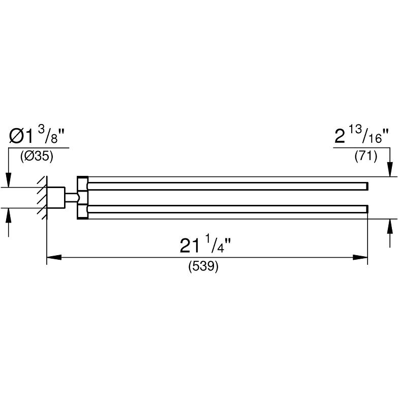 Thumbnail - Grohe, Handtuchhalter + Handtuchhaken, Atrio Handtuchhalter