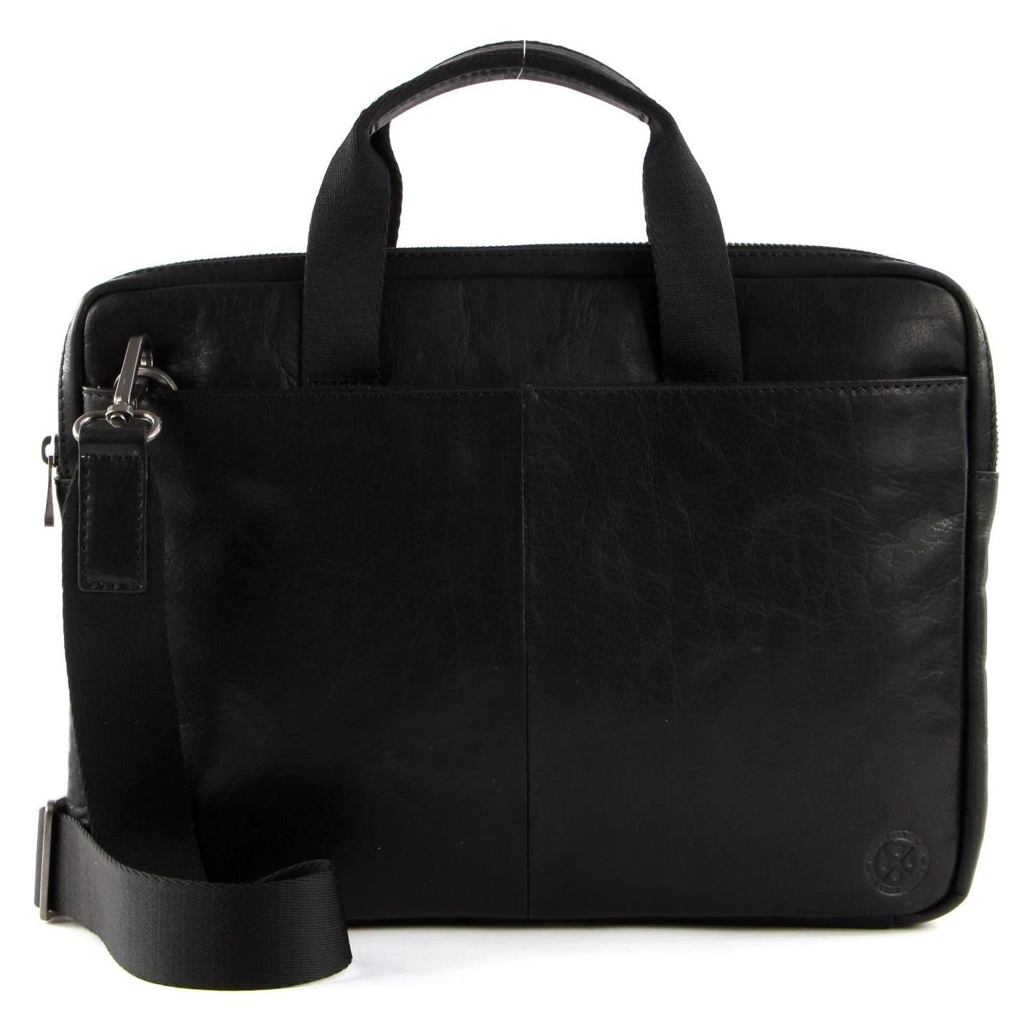 Saddler James Computer Bag, Notebooktasche, Schwarz