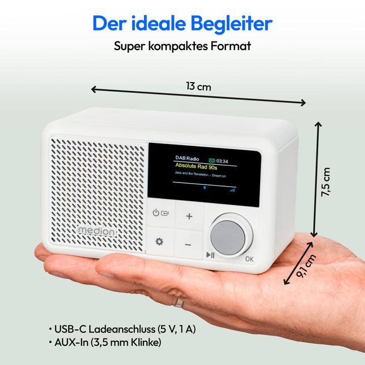Image du produit Medion LIFE® S66822 Radio DAB+ portable (DAB+ DAB, FM, Bluetooth)