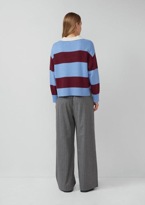 Produktbild s.Oliver Strickpullover Strickpullover aus Viskosemix mit Kragen (36)