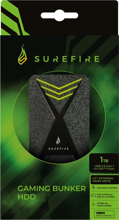 Produktbild Verbatim GX3 Gaming HDD 1TB 53681 USB 3.2 Gen 1 black (1 TB)