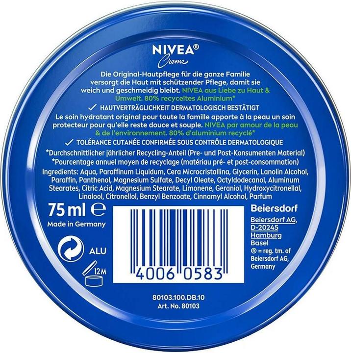 Produktbild NIVEA Creme Dose (Körpercreme, 75 ml)