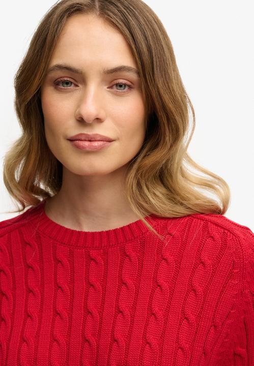 Produktbild Superdry Lässiger Damen-Pullover mit Zopfmuster (XS)