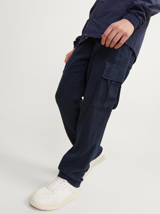 Actual product image Jack & Jones Jpstbill Jjnate Linen Blend Cargo Jnr (146)