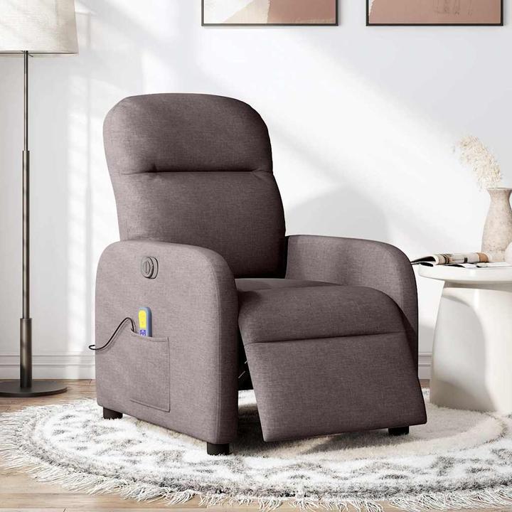 Immagine prodotto VidaXL Sedia da massaggio elettrica in tessuto marrone scuro